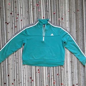 Adidas woman's cropped sweater